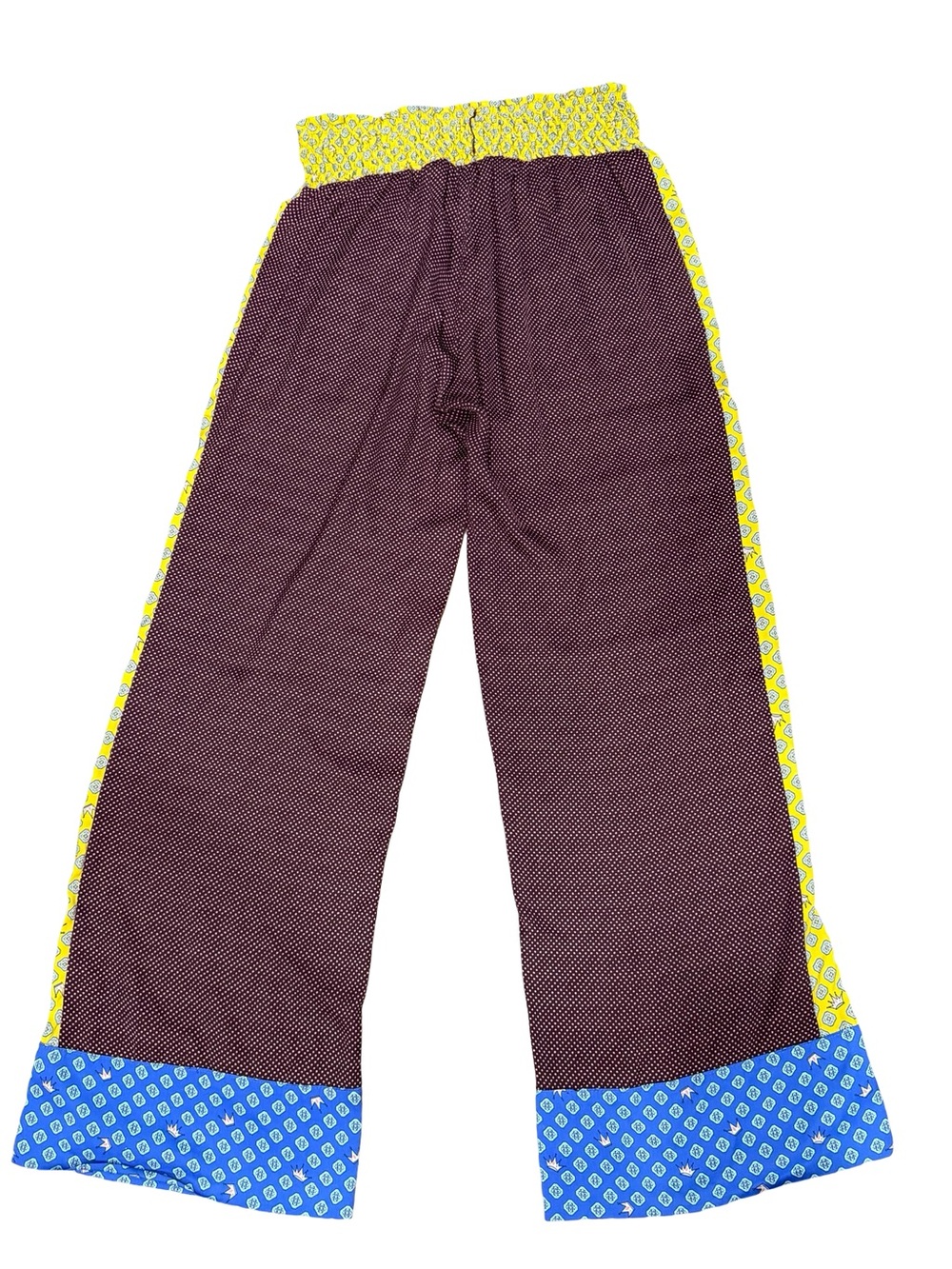 ✨ Aerie Boho Silky Wide Leg Lounge Pants Multi Print Size M No Belt - Picture 10 of 11